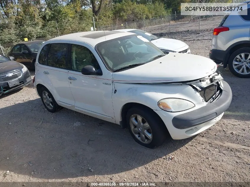 2002 Chrysler Pt Cruiser Touring VIN: 3C4FY58B92T358774 Lot: 40365355