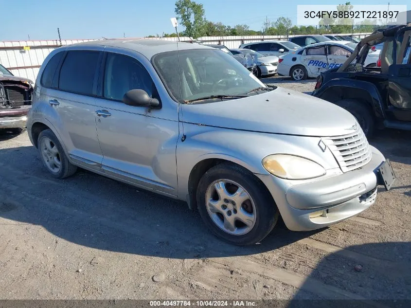 2002 Chrysler Pt Cruiser Touring VIN: 3C4FY58B92T221897 Lot: 40497784