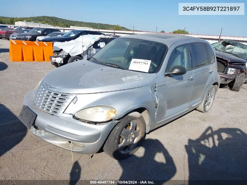 2002 Chrysler Pt Cruiser Touring VIN: 3C4FY58B92T221897 Lot: 40497784