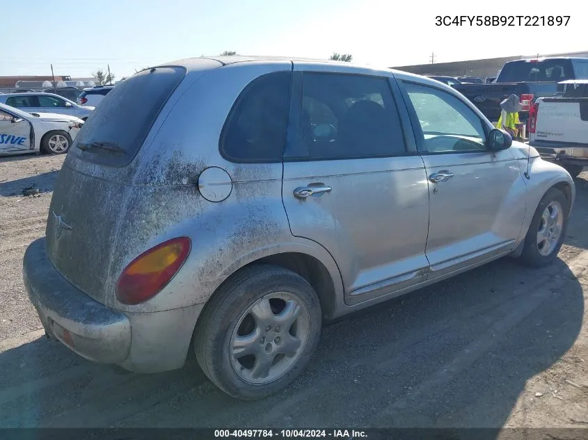 2002 Chrysler Pt Cruiser Touring VIN: 3C4FY58B92T221897 Lot: 40497784