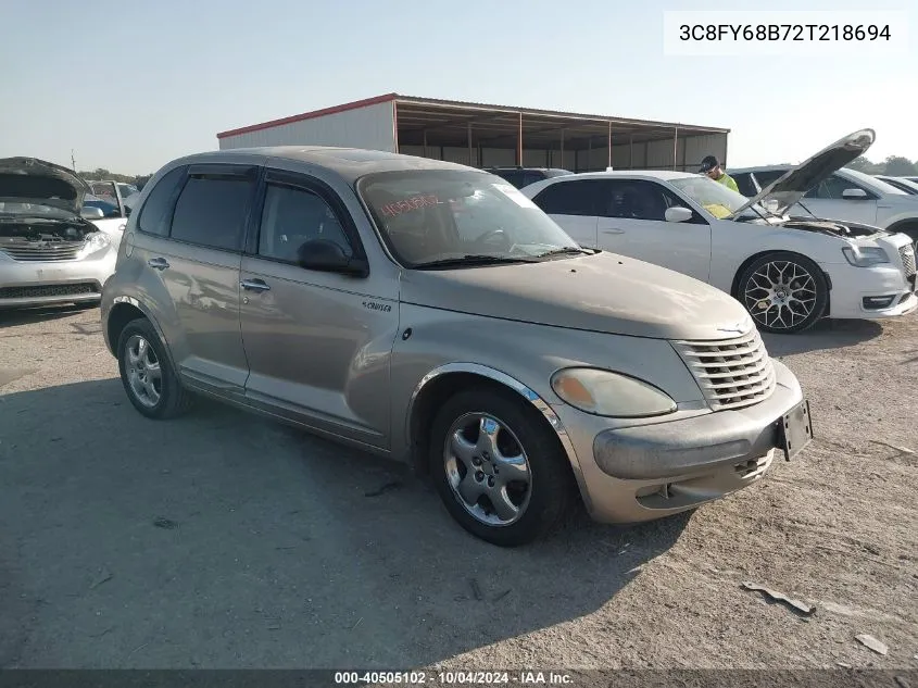 2002 Chrysler Pt Cruiser Limited VIN: 3C8FY68B72T218694 Lot: 40505102