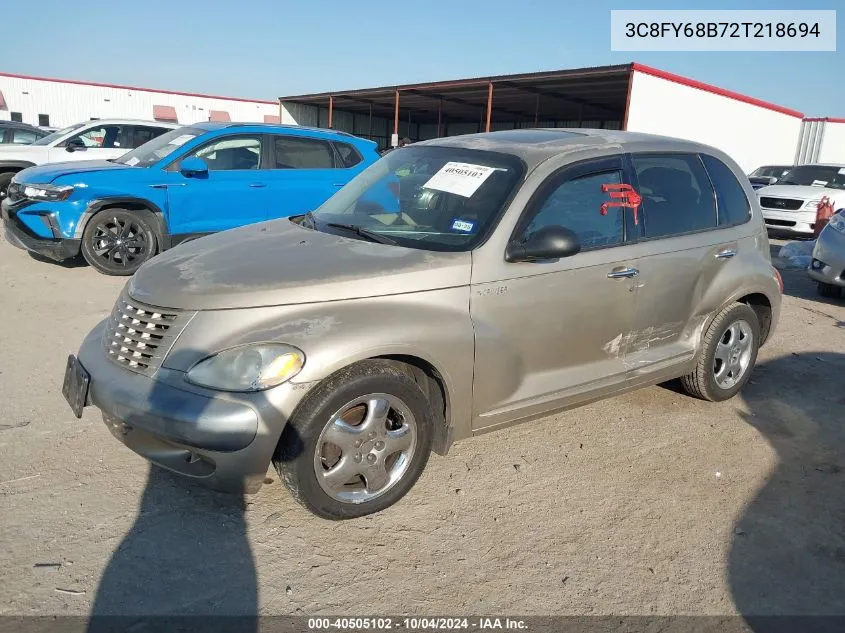 2002 Chrysler Pt Cruiser Limited VIN: 3C8FY68B72T218694 Lot: 40505102