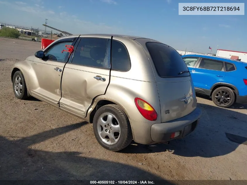 2002 Chrysler Pt Cruiser Limited VIN: 3C8FY68B72T218694 Lot: 40505102