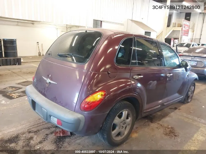 2002 Chrysler Pt Cruiser Touring VIN: 3C4FY58B12T242100 Lot: 40533897