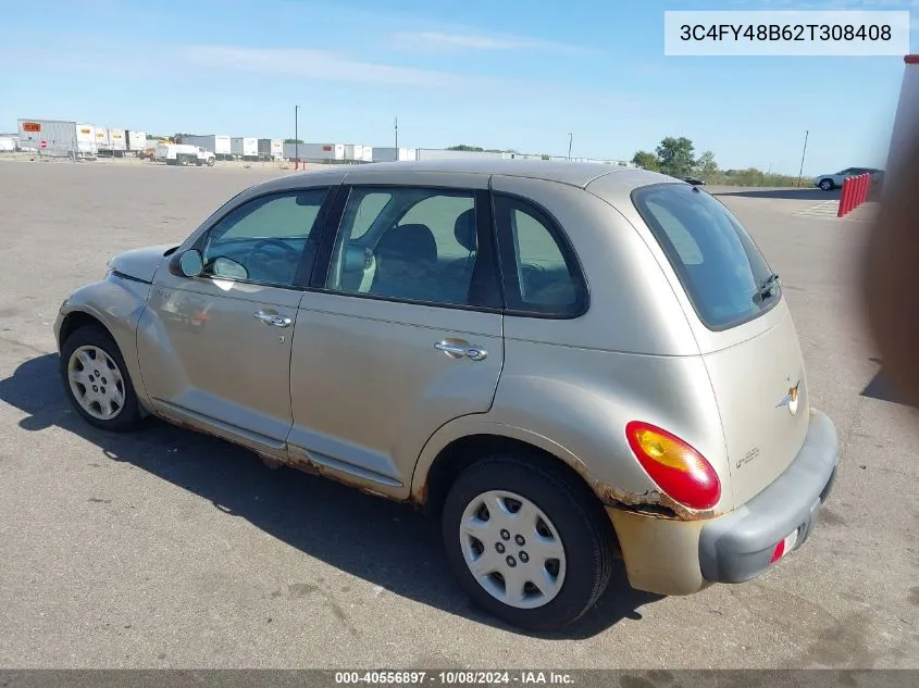 2002 Chrysler Pt Cruiser VIN: 3C4FY48B62T308408 Lot: 40556897