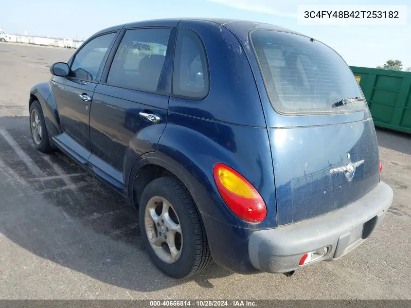 2002 Chrysler Pt Cruiser VIN: 3C4FY48B42T253182 Lot: 40656814