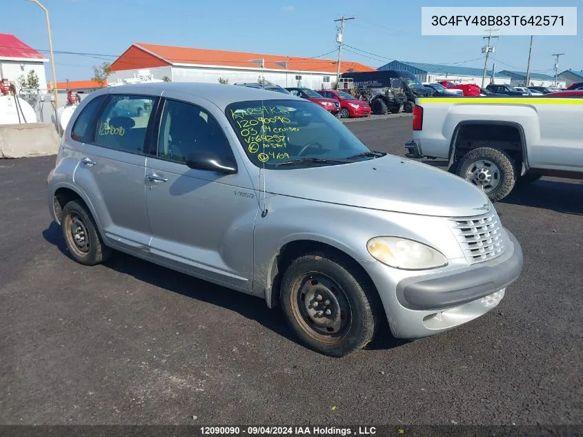 2003 Chrysler Pt Cruiser VIN: 3C4FY48B83T642571 Lot: 12090090