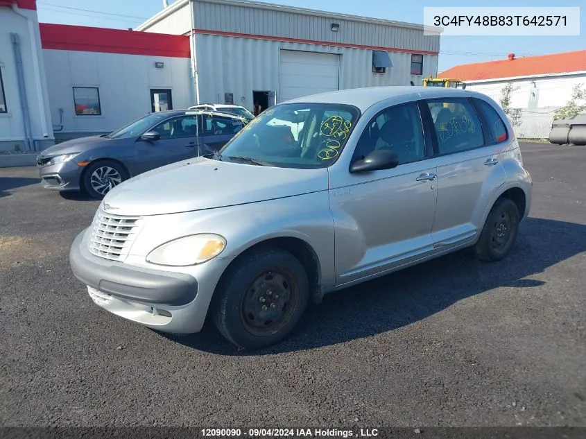 2003 Chrysler Pt Cruiser VIN: 3C4FY48B83T642571 Lot: 12090090