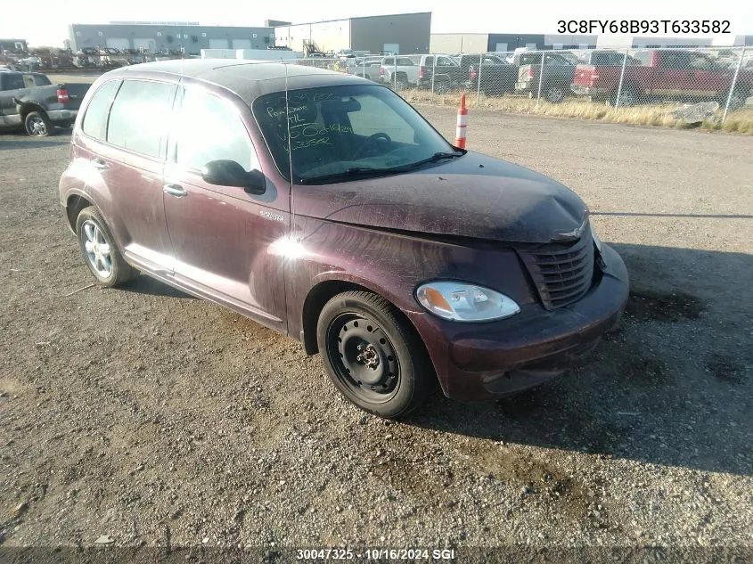 2003 Chrysler Pt Cruiser Limited VIN: 3C8FY68B93T633582 Lot: 30047325