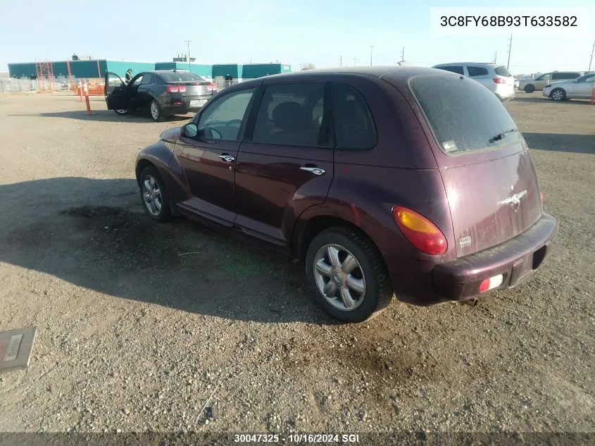 2003 Chrysler Pt Cruiser Limited VIN: 3C8FY68B93T633582 Lot: 30047325