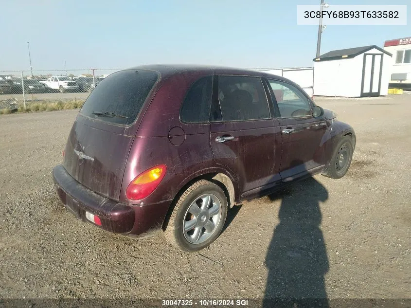 2003 Chrysler Pt Cruiser Limited VIN: 3C8FY68B93T633582 Lot: 30047325