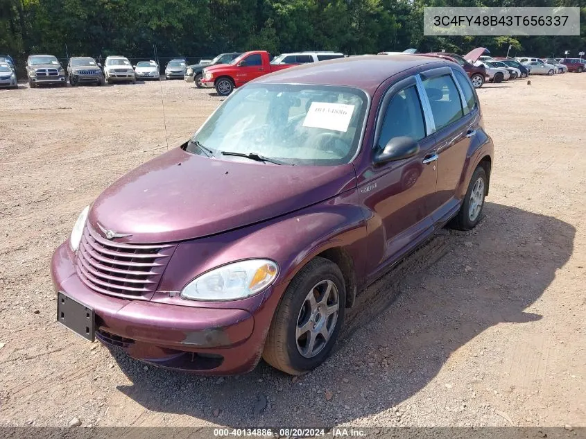 2003 Chrysler Pt Cruiser VIN: 3C4FY48B43T656337 Lot: 40134886