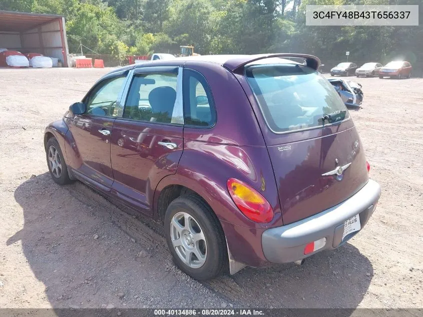 2003 Chrysler Pt Cruiser VIN: 3C4FY48B43T656337 Lot: 40134886