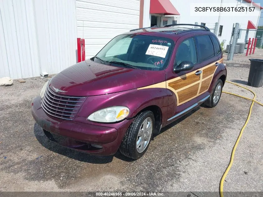 2003 Chrysler Pt Cruiser Touring VIN: 3C8FY58B63T625157 Lot: 40246955