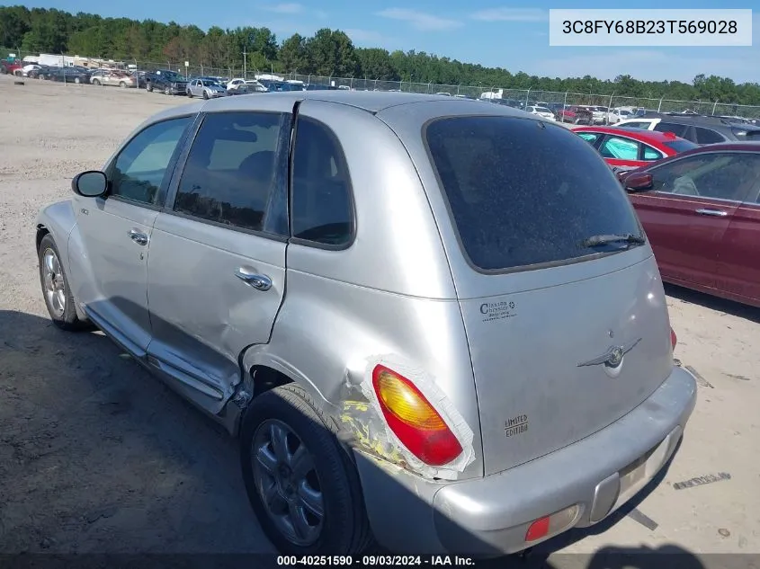 2003 Chrysler Pt Cruiser Limited VIN: 3C8FY68B23T569028 Lot: 40251590