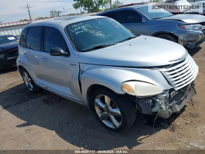 2003 Chrysler Pt Cruiser Gt VIN: 3C8FY78G93T579539 Lot: 40291117