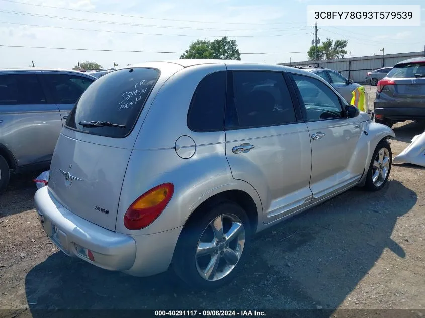 2003 Chrysler Pt Cruiser Gt VIN: 3C8FY78G93T579539 Lot: 40291117