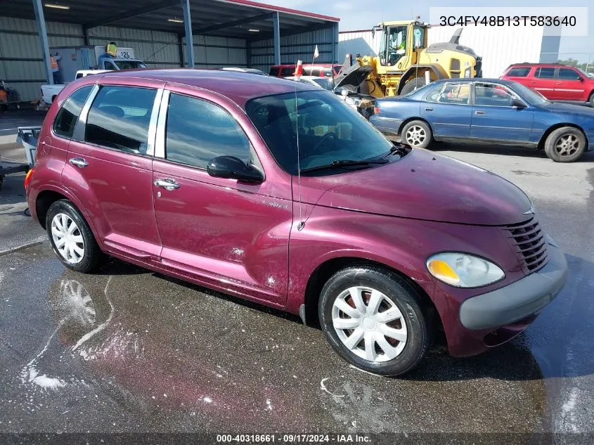 2003 Chrysler Pt Cruiser VIN: 3C4FY48B13T583640 Lot: 40318661