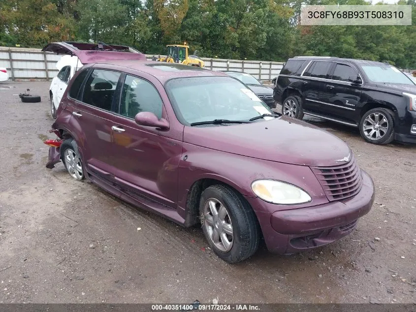 2003 Chrysler Pt Cruiser Limited VIN: 3C8FY68B93T508310 Lot: 40351400