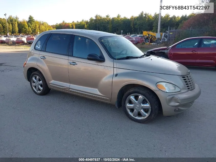 2003 Chrysler Pt Cruiser Limited VIN: 3C8FY68B43T542297 Lot: 40497837