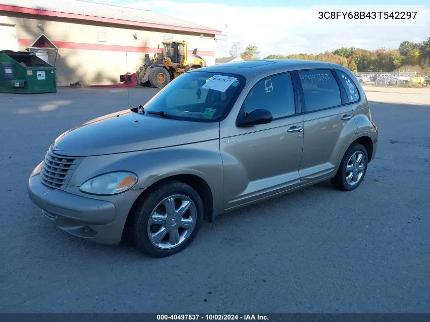 2003 Chrysler Pt Cruiser Limited VIN: 3C8FY68B43T542297 Lot: 40497837