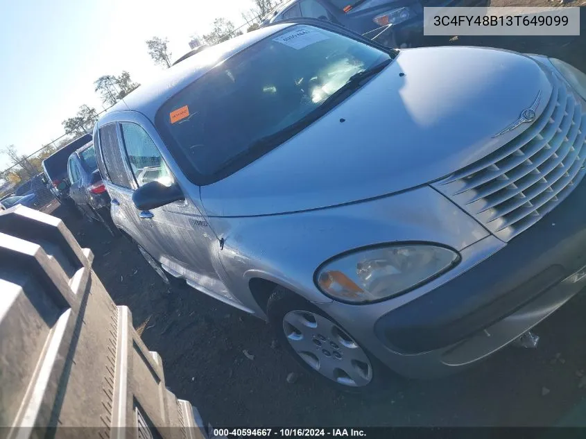 2003 Chrysler Pt Cruiser VIN: 3C4FY48B13T649099 Lot: 40594667