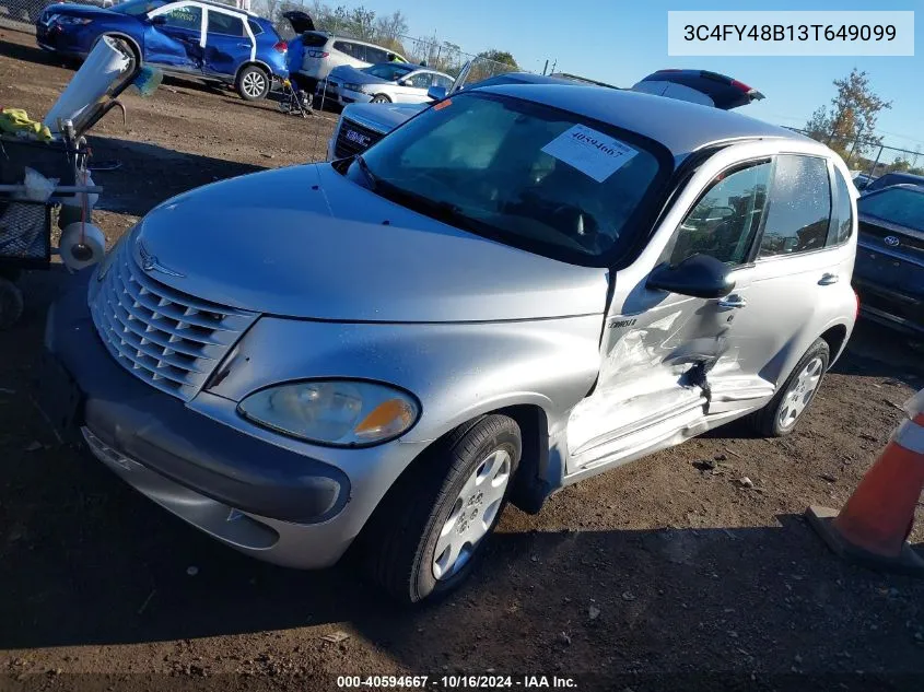 2003 Chrysler Pt Cruiser VIN: 3C4FY48B13T649099 Lot: 40594667