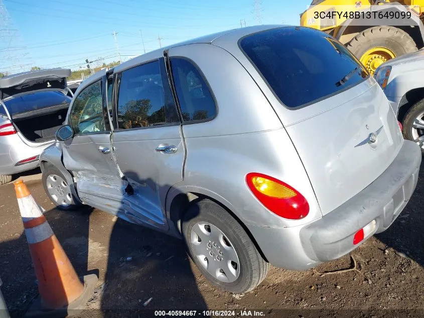 2003 Chrysler Pt Cruiser VIN: 3C4FY48B13T649099 Lot: 40594667