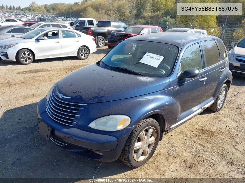 2003 Chrysler Pt Cruiser Touring VIN: 3C4FY58B83T587075 Lot: 40601188