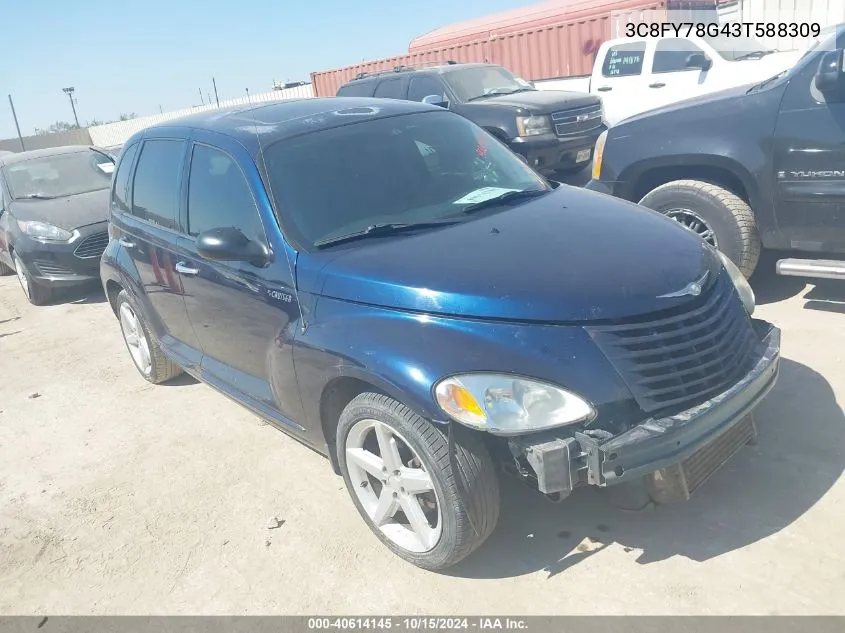 2003 Chrysler Pt Cruiser Gt VIN: 3C8FY78G43T588309 Lot: 40614145