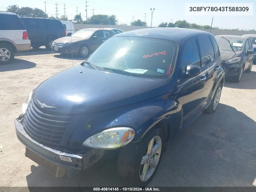 2003 Chrysler Pt Cruiser Gt VIN: 3C8FY78G43T588309 Lot: 40614145