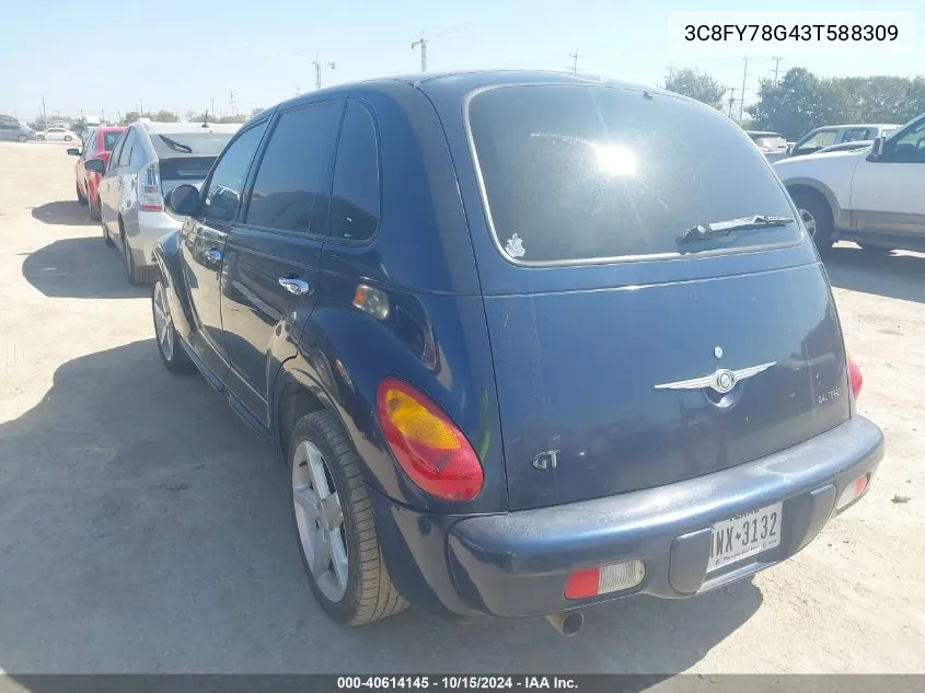 3C8FY78G43T588309 2003 Chrysler Pt Cruiser Gt