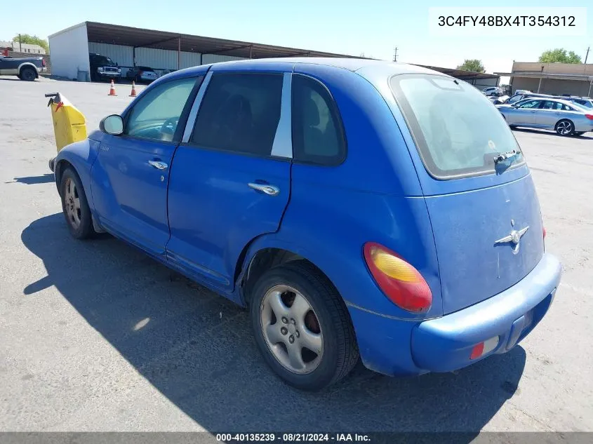 2004 Chrysler Pt Cruiser VIN: 3C4FY48BX4T354312 Lot: 40135239