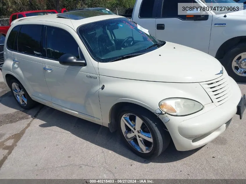 2004 Chrysler Pt Cruiser Gt VIN: 3C8FY78G74T279063 Lot: 40215403