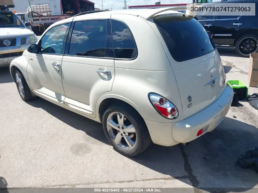 2004 Chrysler Pt Cruiser Gt VIN: 3C8FY78G74T279063 Lot: 40215403