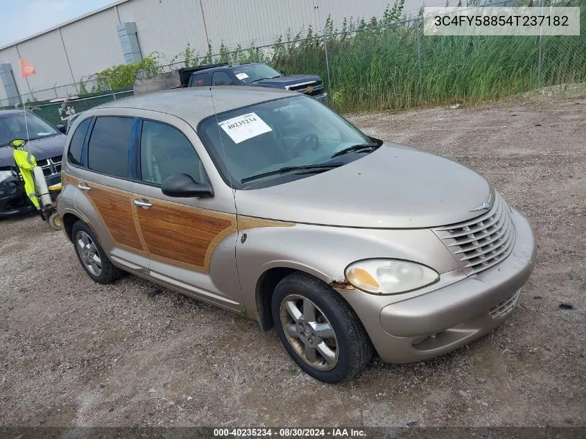 2004 Chrysler Pt Cruiser Touring VIN: 3C4FY58854T237182 Lot: 40235234