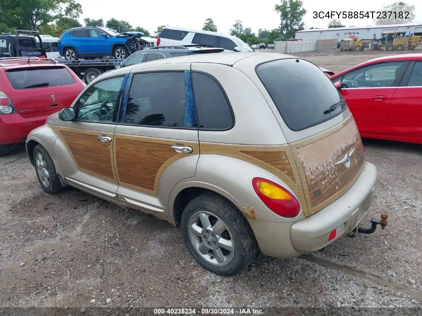 2004 Chrysler Pt Cruiser Touring VIN: 3C4FY58854T237182 Lot: 40235234