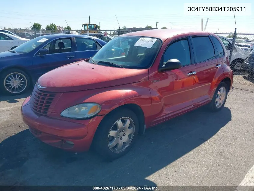 2004 Chrysler Pt Cruiser Touring VIN: 3C4FY58B34T205911 Lot: 40267178