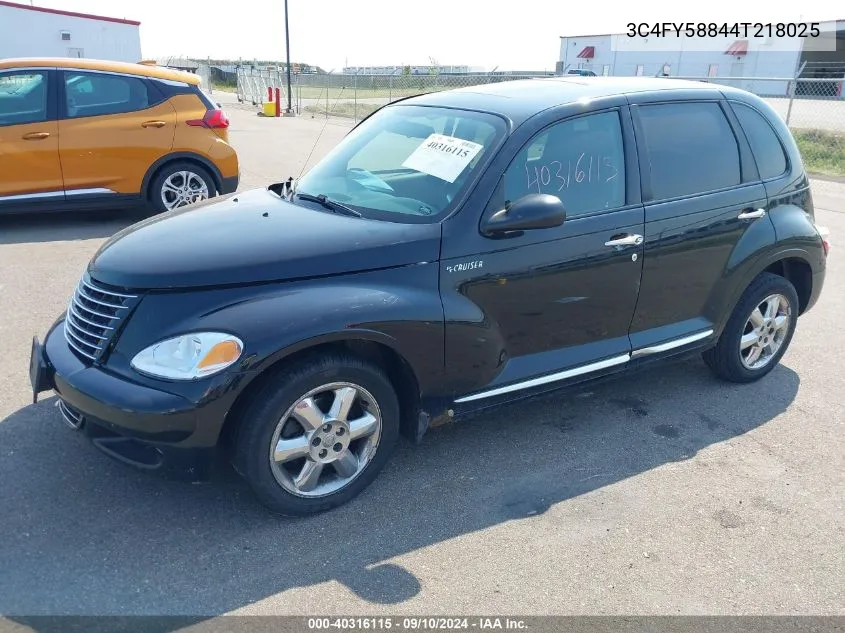 2004 Chrysler Pt Cruiser Touring VIN: 3C4FY58844T218025 Lot: 40316115