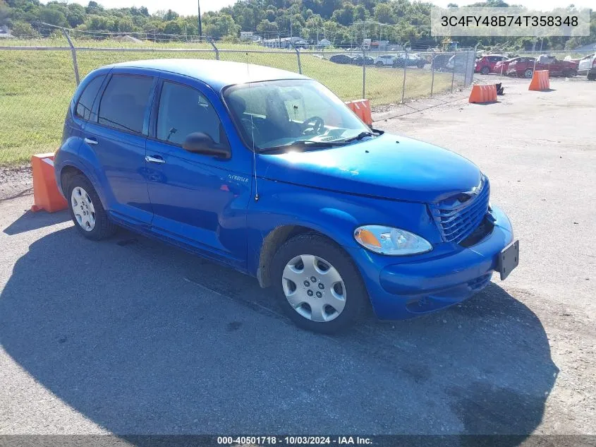 2004 Chrysler Pt Cruiser VIN: 3C4FY48B74T358348 Lot: 40501718