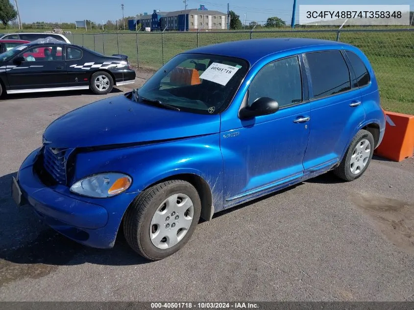 2004 Chrysler Pt Cruiser VIN: 3C4FY48B74T358348 Lot: 40501718