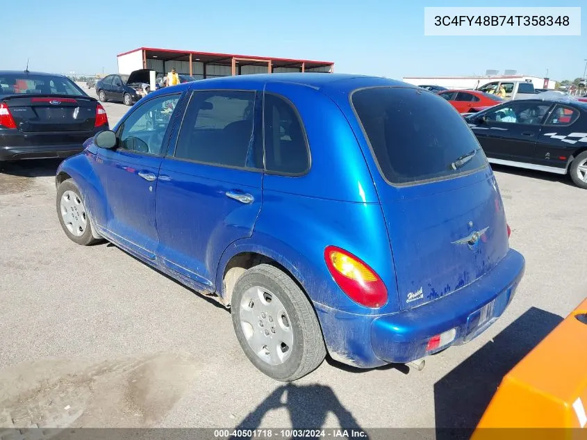 2004 Chrysler Pt Cruiser VIN: 3C4FY48B74T358348 Lot: 40501718