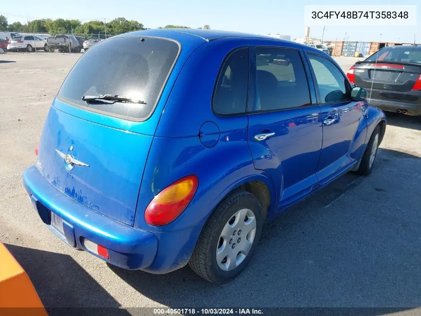 2004 Chrysler Pt Cruiser VIN: 3C4FY48B74T358348 Lot: 40501718