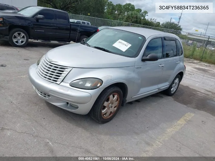 2004 Chrysler Pt Cruiser Touring VIN: 3C4FY58B34T236365 Lot: 40521561