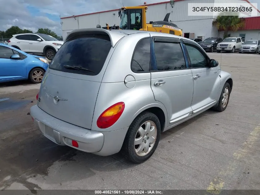 2004 Chrysler Pt Cruiser Touring VIN: 3C4FY58B34T236365 Lot: 40521561