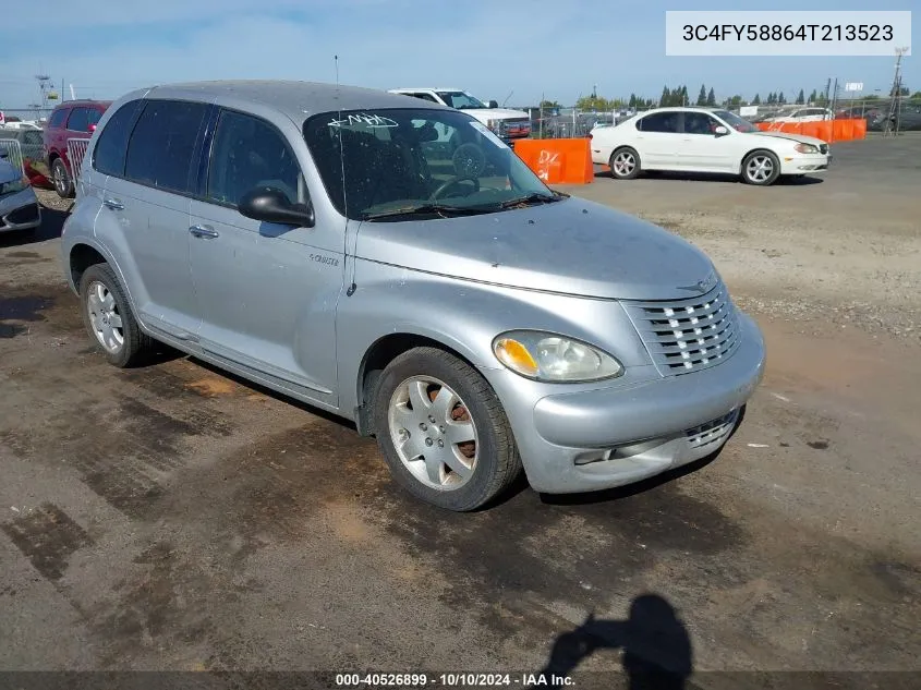 2004 Chrysler Pt Cruiser Touring VIN: 3C4FY58864T213523 Lot: 40526899