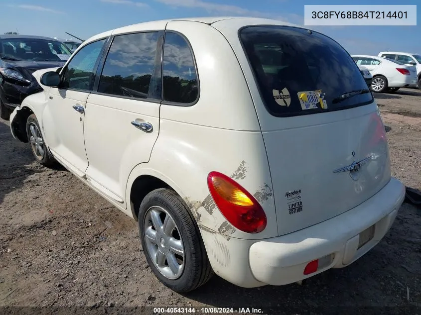 2004 Chrysler Pt Cruiser Limited VIN: 3C8FY68B84T214401 Lot: 40543144