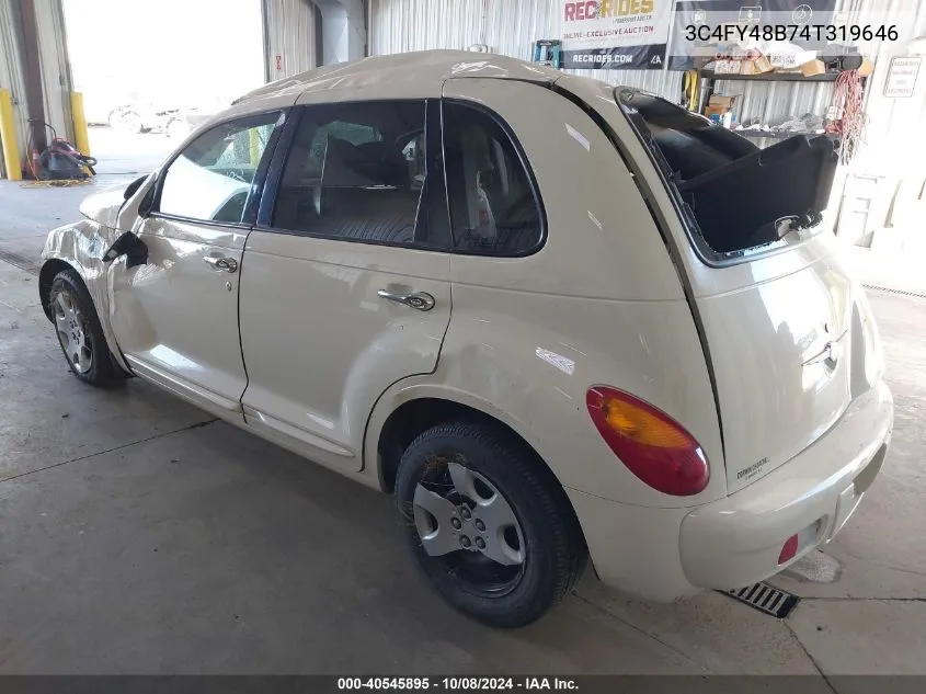 2004 Chrysler Pt Cruiser VIN: 3C4FY48B74T319646 Lot: 40545895