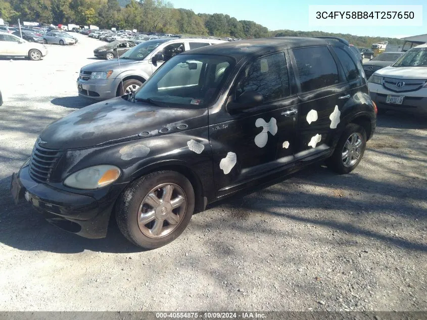 2004 Chrysler Pt Cruiser Touring VIN: 3C4FY58B84T257650 Lot: 40554875