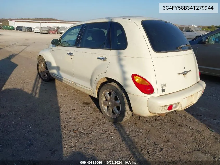 2004 Chrysler Pt Cruiser Touring VIN: 3C4FY58B34T279944 Lot: 40692066